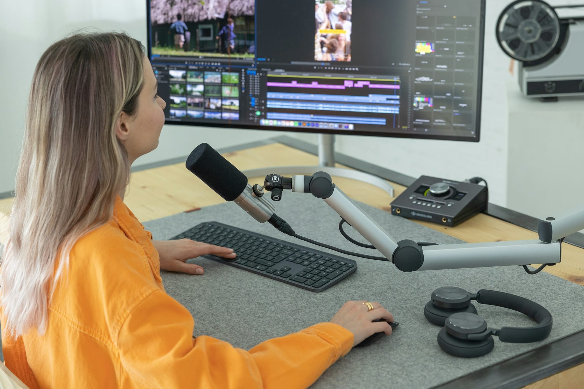 woman recording a video - Content Creator Apps