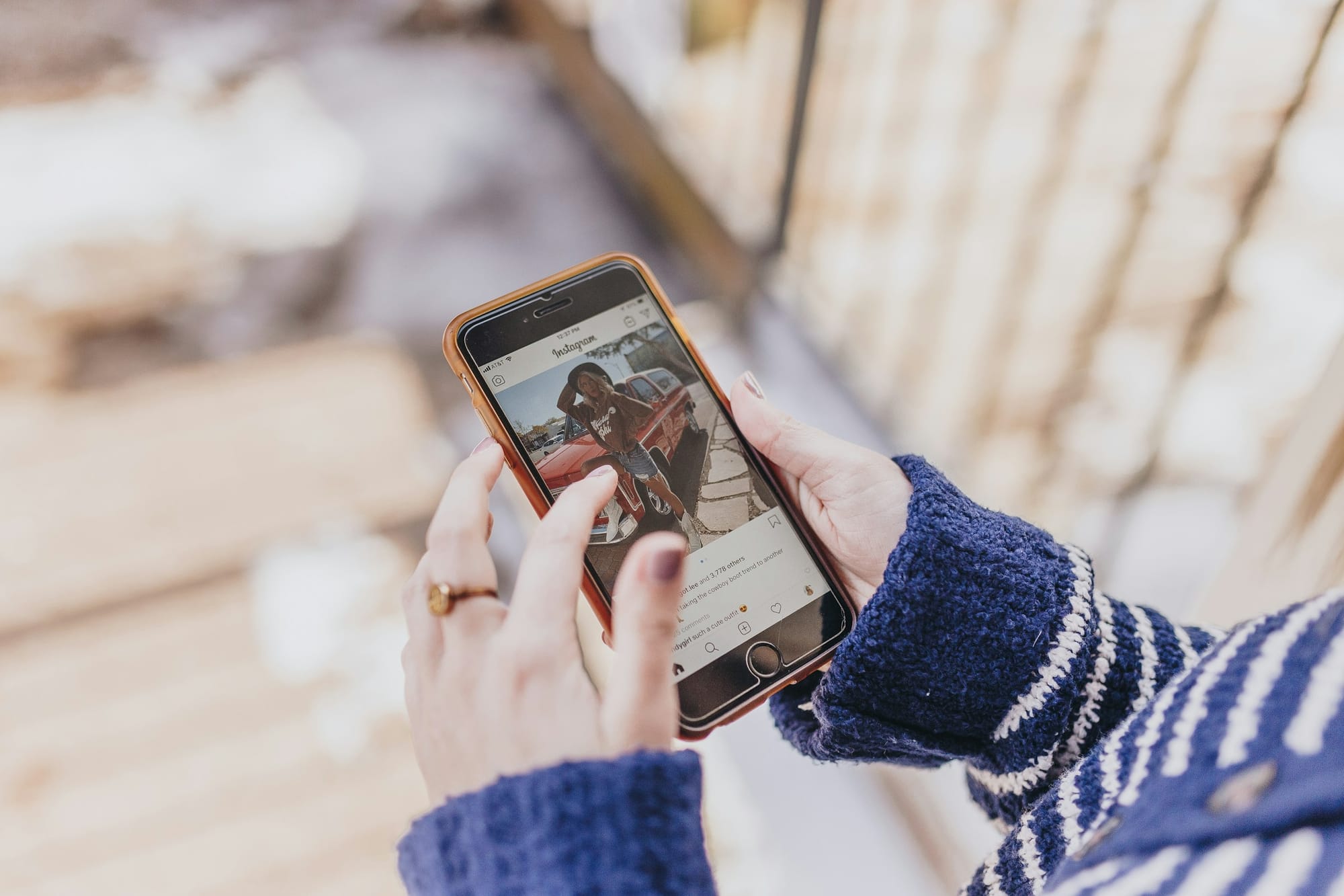 woman using instagram - Instagram Video Marketing Strategy