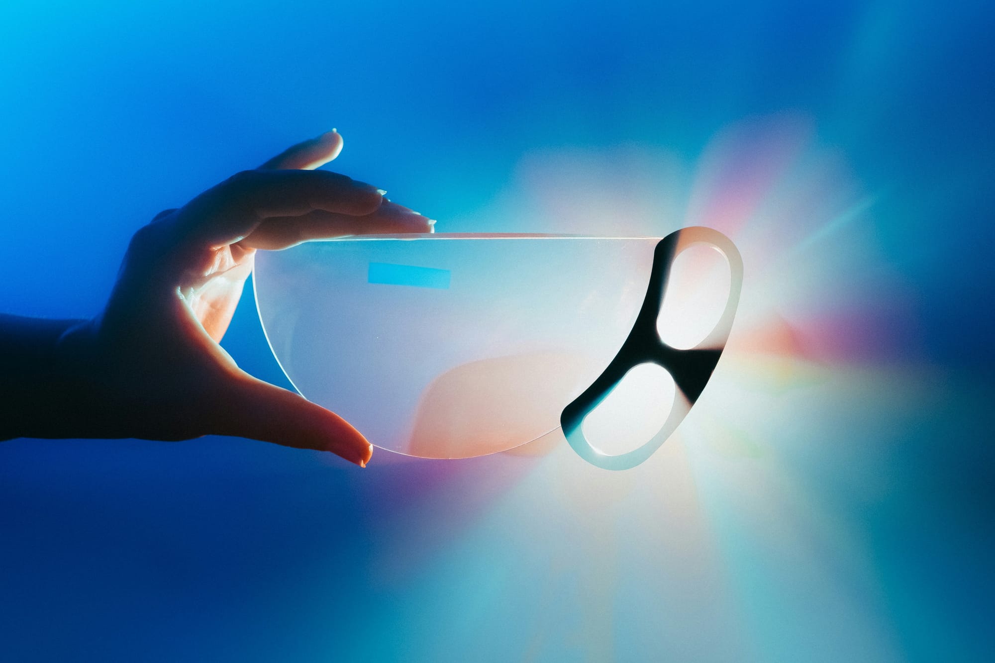 Person Holding Glass Filter - TikTok Filters