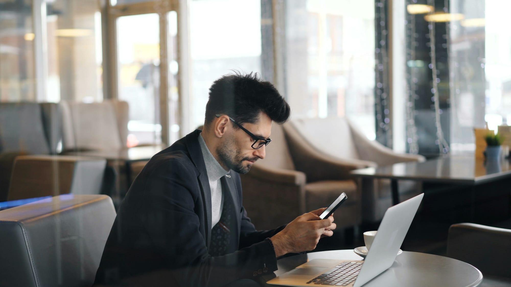 man on a phone - YouTube Marketing for Small Business