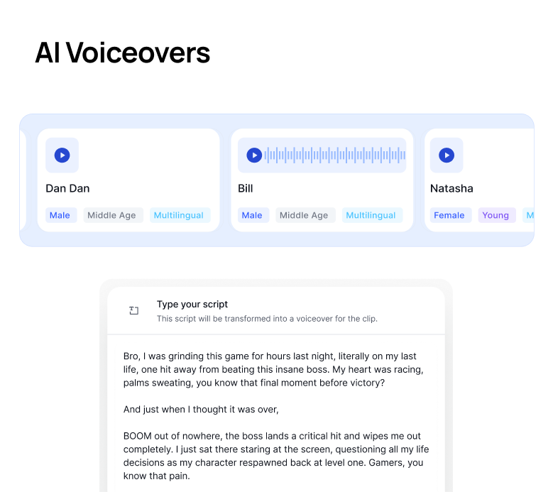 AI Voiceovers