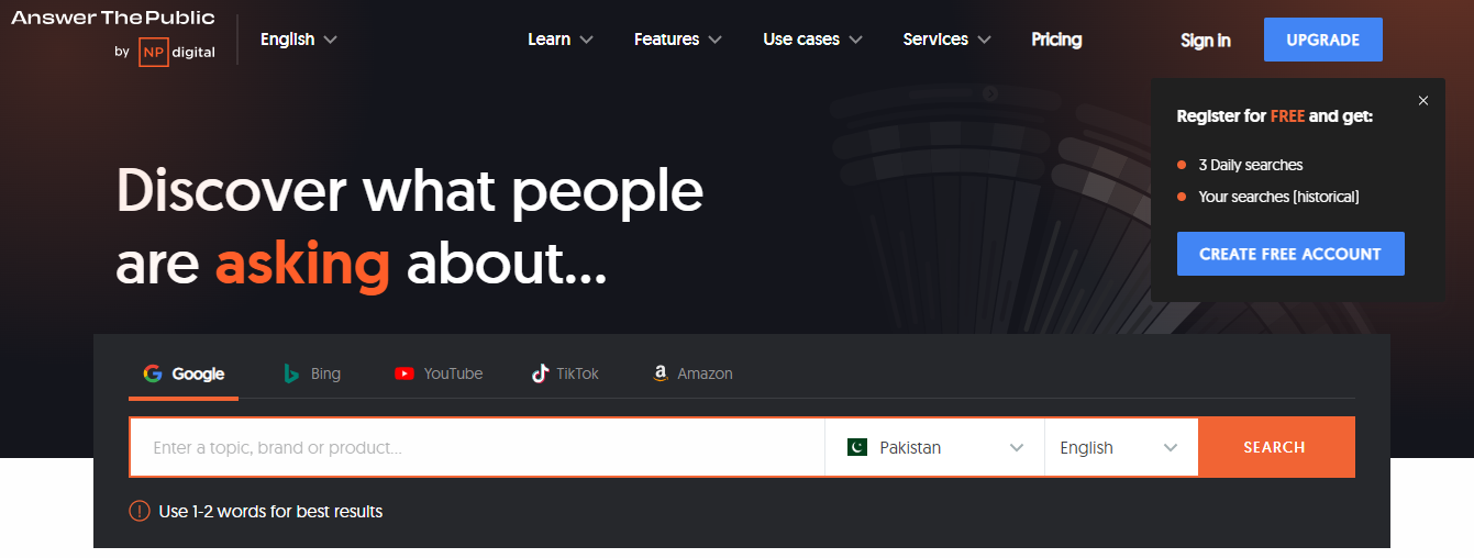 answer the public - How to SEO YouTube Video