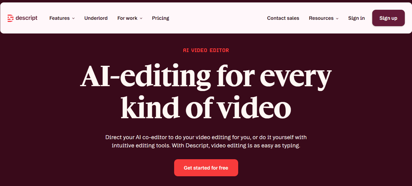 Descript Overdub - Speechify Alternative