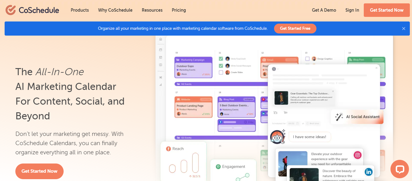 co schedule - YouTube Marketing Tools