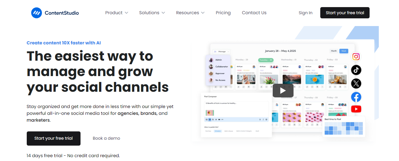 content studio - Instagram Marketing Tools