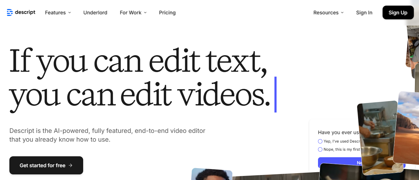 descript - Veed vs. Descript