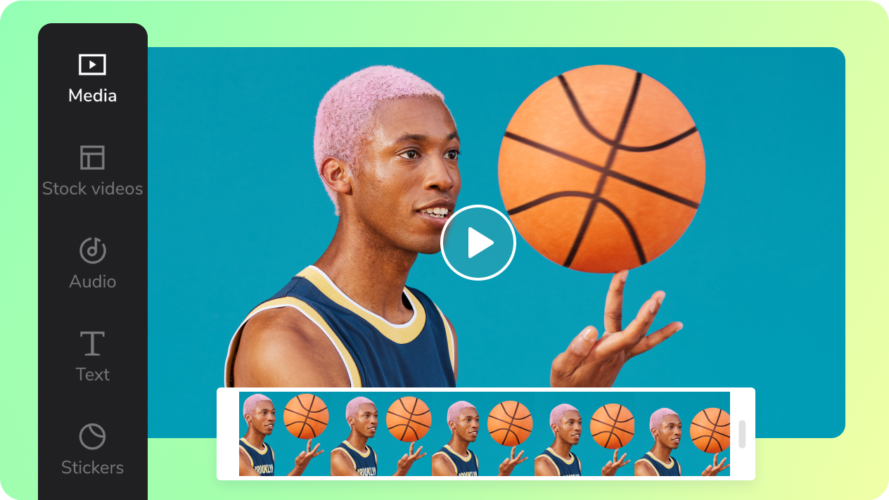 man editing a basketball player - Best Video Editing Software for Sports Highlights