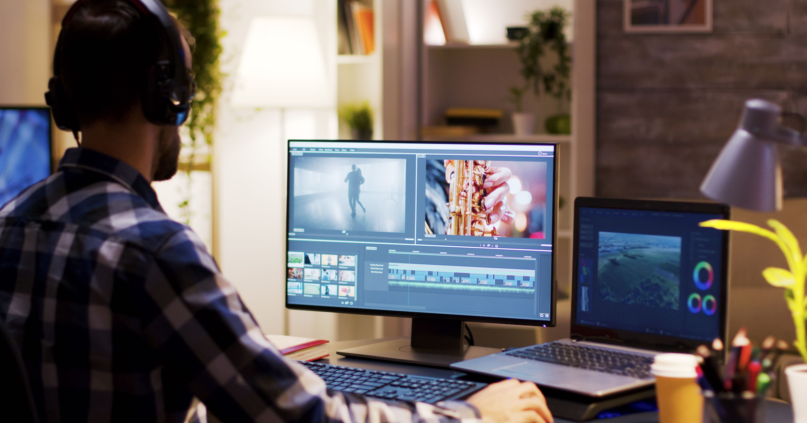 person working hard - Beginner’s Guide to Video Editing