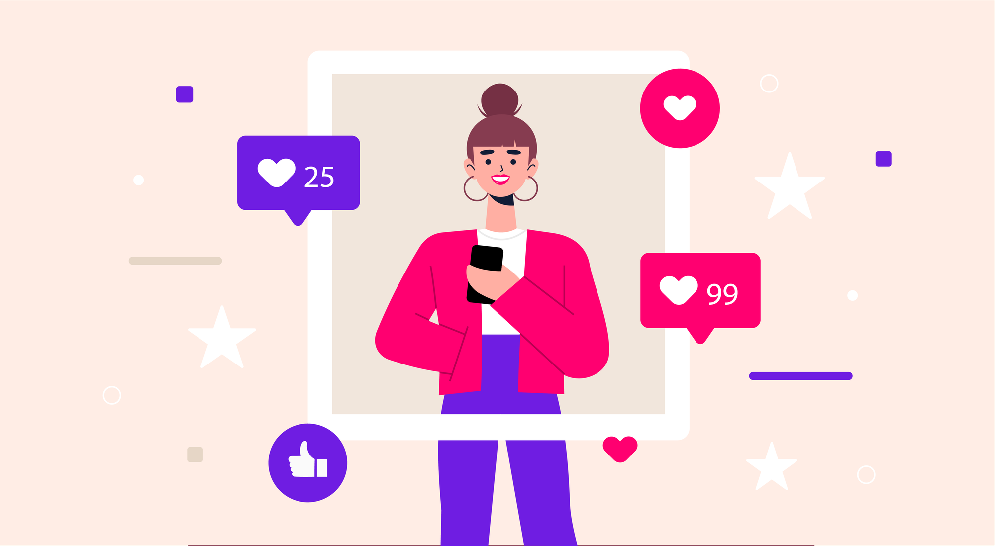 Woman using an app - Best Instagram Accounts To Follow