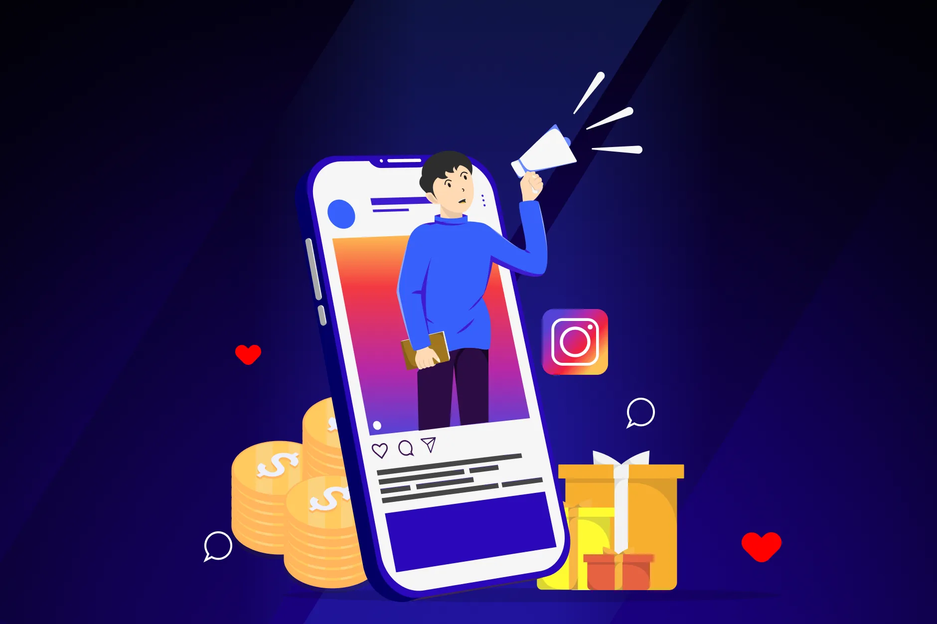Man on Phone - Affiliate Programs for Instagram