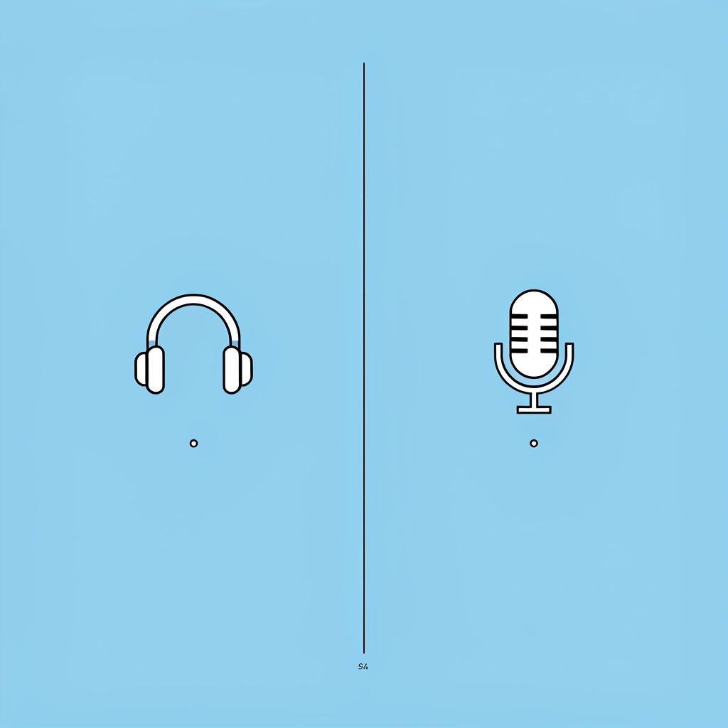 Comparison of casual listening (left) versus professional video production (right)