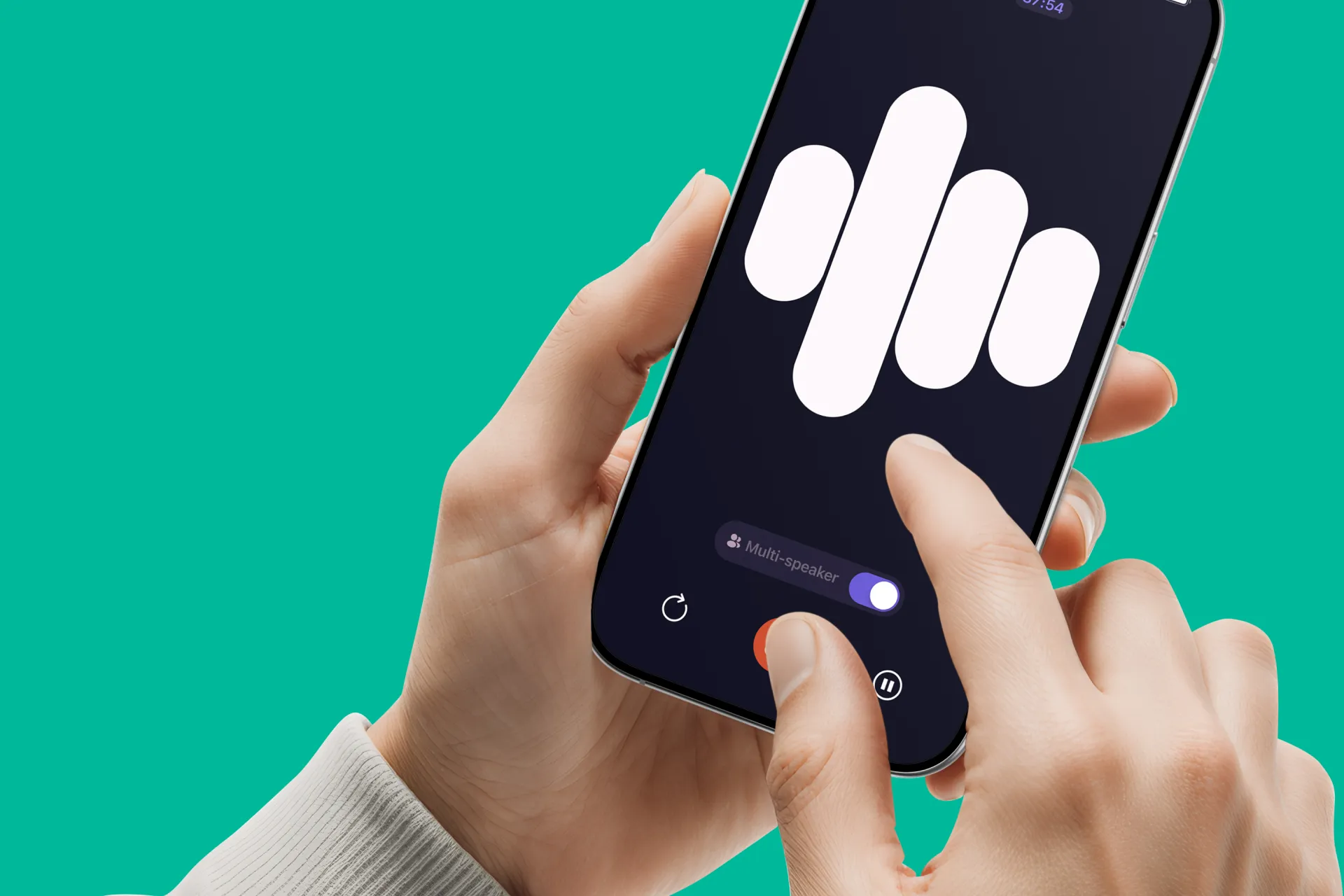 person using iphone - How To Voice over A Video On iPhone