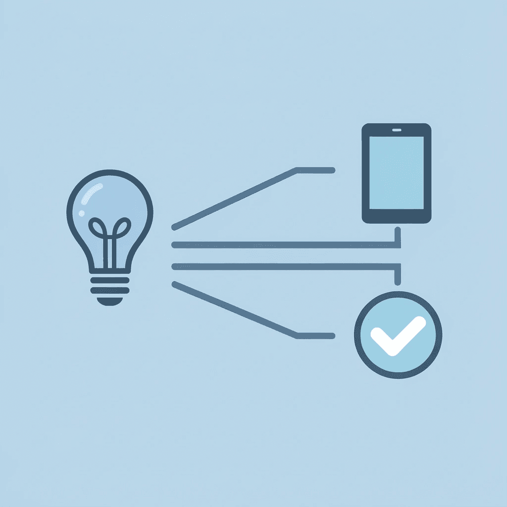 Two diverging paths showing the assumption that external tools are needed versus the reality of built-in PowerPoint features