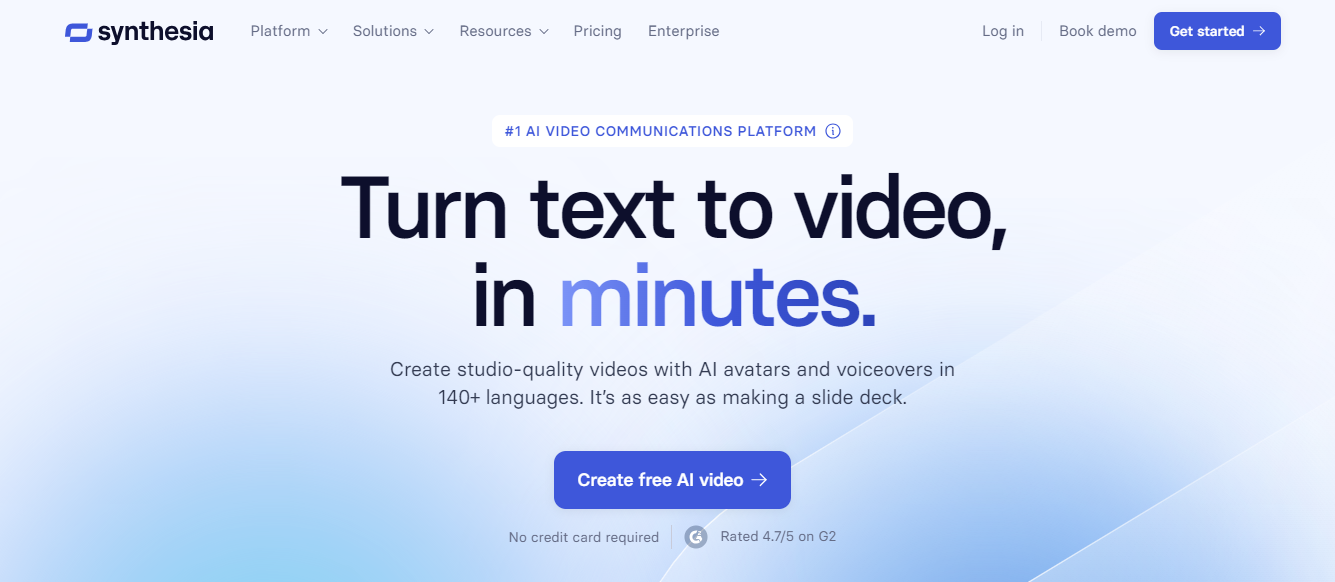synthesia - Best Social Media Marketing Tools